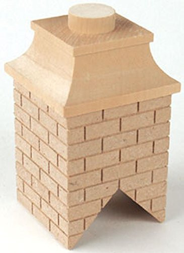 Houseworks, Ltd. Dollhouse Miniature Wood Brick Chimney