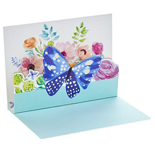 Hallmark Paper Wonder Pack of Blank Pop Up Cards, Butterfly (8 Cards with Envelopes), Model: 5STZ5095