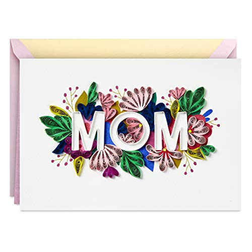 Hallmark Signature Mothers Day Card from Son or Daughter (Quilled Flowers, Celebrating You)