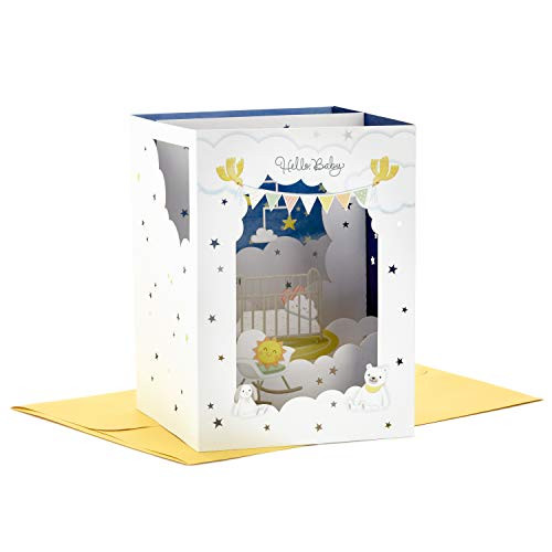 Hallmark Paper Wonder Pop Up Baby Shower Card (Cloud Nursery), Model Number: 899RZW1049 Hallmark Paper Wonder Pop Up Baby Shower Card (Cloud Nursery), Model Number: 899RZW1049