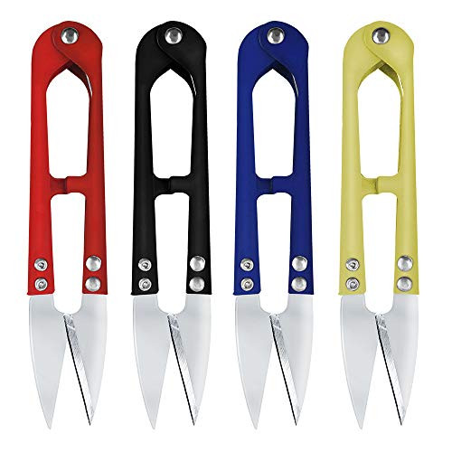 JABINCO (4pcs) 4.1inch Sewing Scissors Yarn Thread Cutter Mini Small Snips Trimming Nipper