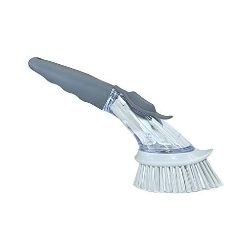 Soap Dispensing Dish Brush, Kitchen Brush for Pot Pan Sink Cleaning