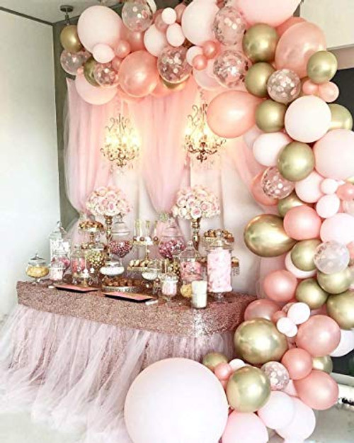 Rose Gold Balloons Decorations for Birthday Party,126 Pieces Balloon Garland Arch Kit, Rose Gold Pink and Gold Confetti Balloons for Baby Shower Wedding Birthday Graduation Anniversary Bachelorette Globos Para Fiestas, Rose Gold Birthday Party Decorations Rose Gold Balloons Decorations for Birthday Party,126 Pieces Balloon Garland Arch Kit, Rose Gold Pink and Gold Confetti Balloons for Baby Shower Wedding Birthday Graduation Anniversary Bachelorette Globos Para Fiestas, Rose Gold Birthday Party Decorations