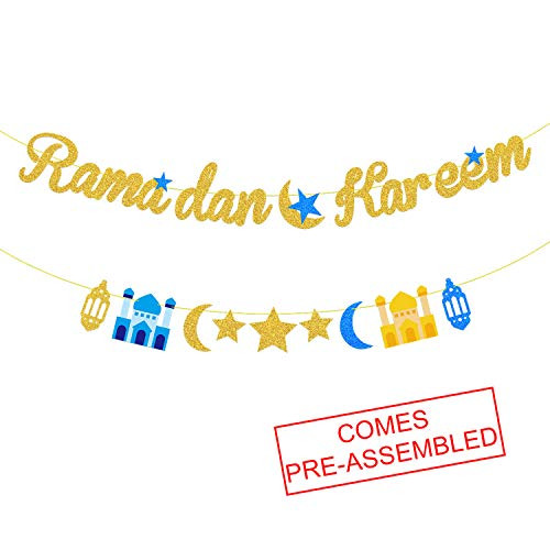 Ramadan Kareem Banner Gold Glitter | Happy Ramadan Banner Decorations | Ramadan Mubarak Party Decorations | Eid Mubarak Party Decorations Ramadan Kareem Banner Gold Glitter | Happy Ramadan Banner Decorations | Ramadan Mubarak Party Decorations | Eid Mubarak Party Decorations