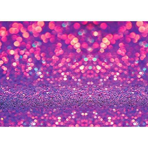 Homewelle Dream Light Colorful Spots(Not Glitter)Photography Backdrop Purple Birthday Party 7Wx5H Feet Network Anchor Channel Decoration Celebration Photo Bokeh Shooting Video Studio Props Vinyl Cloth