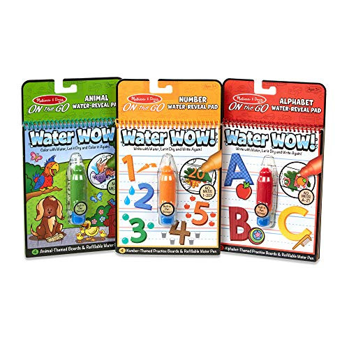 Melissa & Doug Water Wow! Bundle - Animals, Alphabet and Numbers