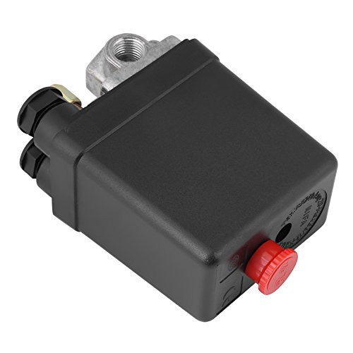 Air Compressor Switch - Heavy Duty 240V 16A Four Port Air Compressor Pressure Switch Control 90PSI -120PSI
