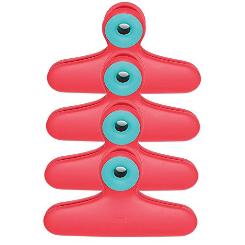 OXO Good Grips Bag Clips, Brights, 4-Pack