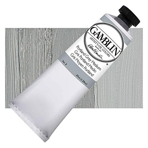 Gamblin Artist Oil 37Ml Portland Grey Med