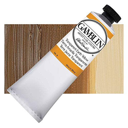 Gamblin Trans Earth Yellow Artist Oil 37Ml, Single Tube