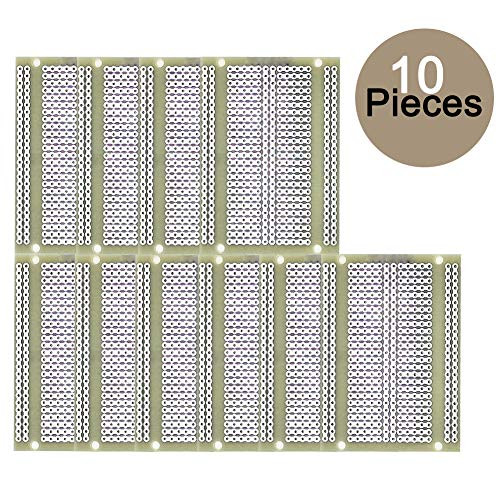 YUNGUI 10 Pieces 50mm x 70mm PCB Prototyping Board,DIY Joint Hole Board for Electronic Experiment and Electronic Project