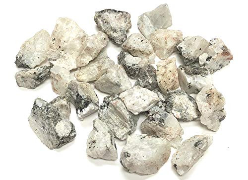 Zentron Crystal Collection Rough Rainbow Moonstone - Large 1" Pieces in Velvet Bag (1/2 Pound)