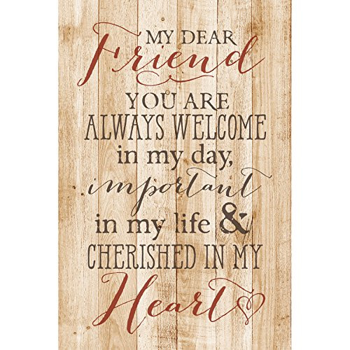 Dexsa My Dear FriendNew Horizons Wood Plaque with Easel