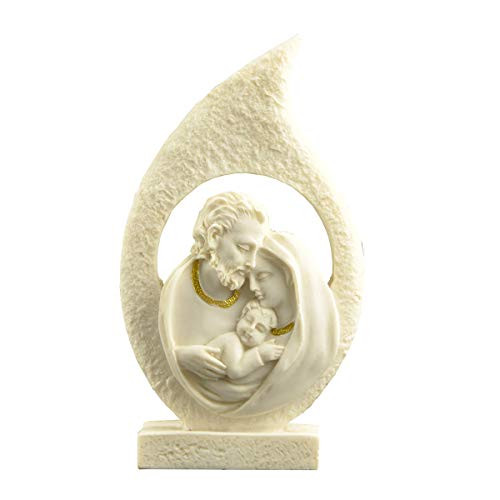 Cici & Jimmy's 5" Tall Holy Nativity Family Figurine Christmas Decoration Nativity Scene Holiday Sculpture