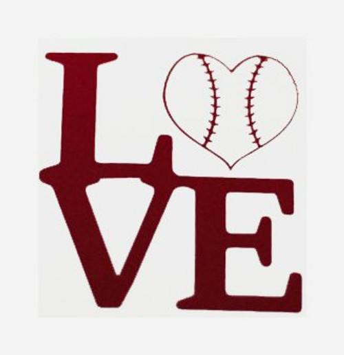 CCI Baseball Love Decal Vinyl Sticker|Cars Trucks Vans Walls Laptop| RED|5.5 x 5.5 in|CCI1238 CCI Baseball Love Decal Vinyl Sticker|Cars Trucks Vans Walls Laptop| RED|5.5 x 5.5 in|CCI1238