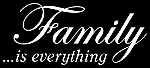 CCI Family is Everything Decal Vinyl Sticker|Cars Trucks Vans Walls Laptop| White |7.5 x 3.25 in|CCI1283 CCI Family is Everything Decal Vinyl Sticker|Cars Trucks Vans Walls Laptop| White |7.5 x 3.25 in|CCI1283