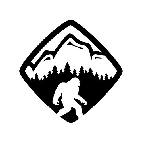 CCI Sasquatch Life Crossing Decal Vinyl Sticker|Cars Trucks Vans Walls Laptop| Black |5.5 x 5.5 in|CCI1343 CCI Sasquatch Life Crossing Decal Vinyl Sticker|Cars Trucks Vans Walls Laptop| Black |5.5 x 5.5 in|CCI1343