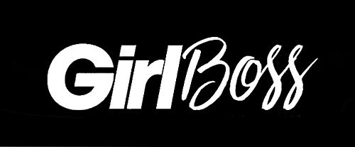CCI Girl Boss Decal Vinyl Sticker|Cars Trucks Vans Walls Laptop| White |6.5 x 1.75 in|CCI1413 CCI Girl Boss Decal Vinyl Sticker|Cars Trucks Vans Walls Laptop| White |6.5 x 1.75 in|CCI1413