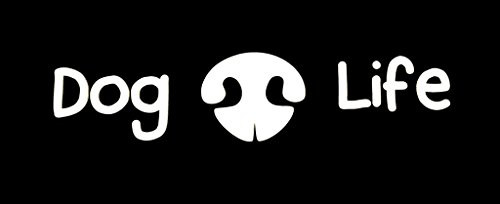 CCI Dog Life Dog Nose Decal Vinyl Sticker|Cars Trucks Vans Walls Laptop| White |6.5 x 2 in|CCI1430 CCI Dog Life Dog Nose Decal Vinyl Sticker|Cars Trucks Vans Walls Laptop| White |6.5 x 2 in|CCI1430