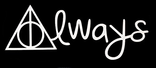 CCI Always Harry Potter Decal Vinyl Sticker|Cars Trucks Vans Walls Laptop| White |6.5 x 2.5 in|CCI1438 CCI Always Harry Potter Decal Vinyl Sticker|Cars Trucks Vans Walls Laptop| White |6.5 x 2.5 in|CCI1438