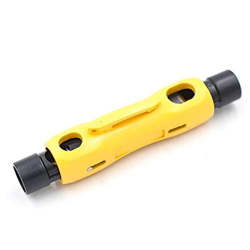 RG6 RG11 Coax Stripping Tool Coxaial Cable Stripper Wire Cutter for RG7/11 and RG59/6 or RG6 Quad Cables