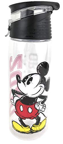 Disney Dated 2020 Mickey Mouse Classic Flip Top Bottle, Clear - 18 Ounce