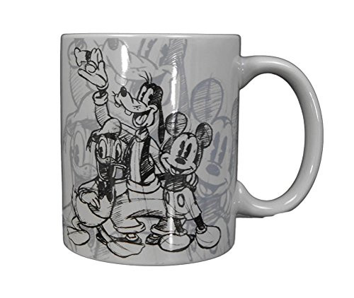 Disney Mickey Mouse Donald Duck Goofy Sketchy Group 11oz. Mug Disney Mickey Mouse Donald Duck Goofy Sketchy Group 11oz. Mug