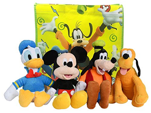 Disney 11" Plush Mickey Mouse, Donald Duck, Goofy & Pluto 4-Pack in Gift Bag Disney 11" Plush Mickey Mouse, Donald Duck, Goofy & Pluto 4-Pack in Gift Bag
