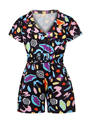 MetCuento Little Girls Costume Eleven l Short-Sleeve Romper Outfit Role Play Halloween Dress Up Size 8 Age 7-8 Years