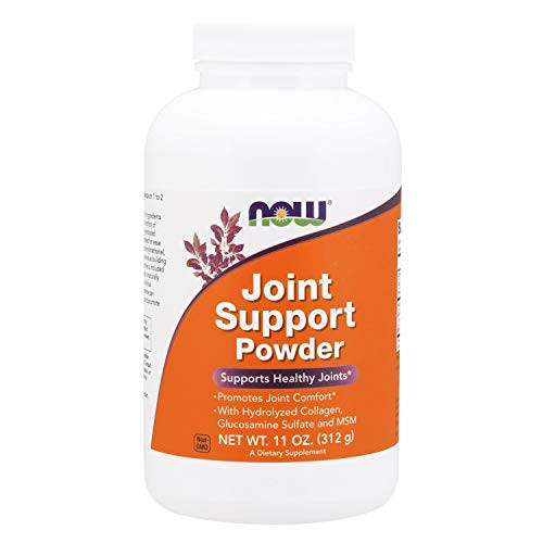 NOW Supplements, Joint Support Powder with Beef Gelatin, Glucosamine Sulfate and MSM, 11-Ounce