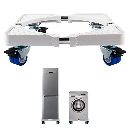 Multi-Functional Movable Base Furniture Dolly Size Adjustable for Washing Machine, Dryer and Refrigerator (8 Wheels)