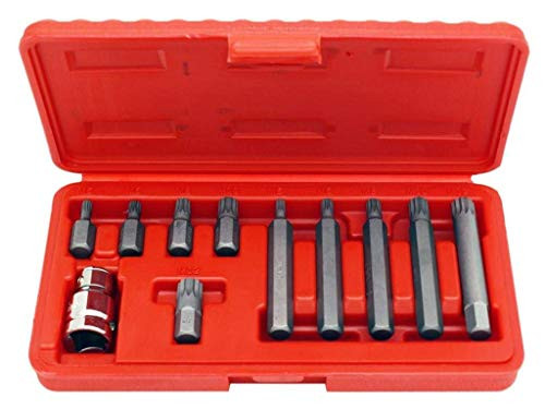 Cal Hawk Tools ASDSB11P 12 Point Spline Bit Set (11 Piece)