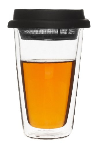 Sagaform Tea Take Away Mug, 10-Ounce, Clear
