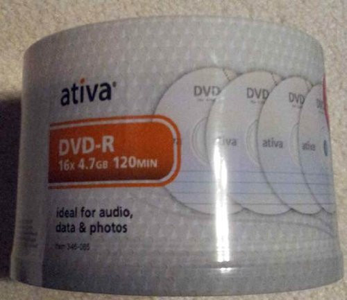 Ativa (Office Depot) 4.7 GB 16x DVD-R (50 Pack Spindle)