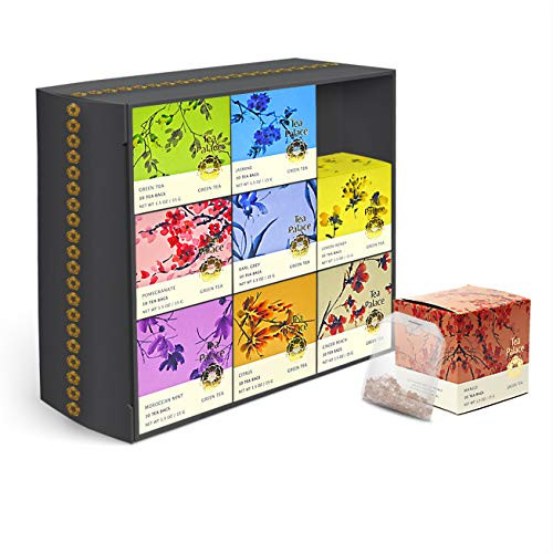 Tea Palace Variety Premium Gift Box Set 9 Different Flavor Assortment 10 Individual Tea Bags (90 Count)