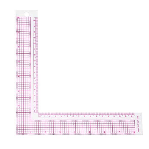 Plastic L-Square Ruler Sewing Measuring 90 Degree Professional Tailor Ruler Garment Pattern Dress Making Craft Tool French Curve(5808)