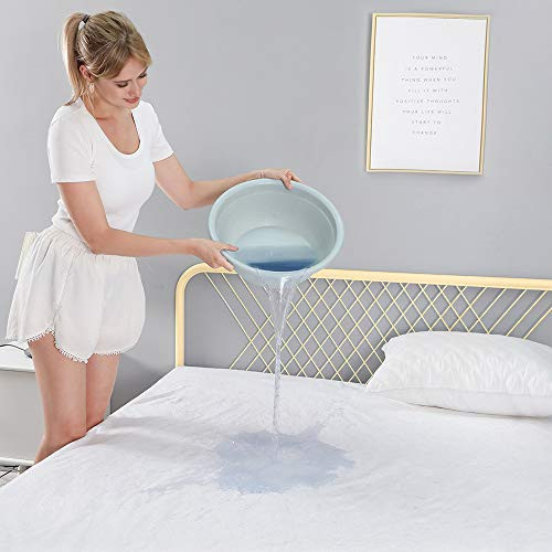 Upgrade Waterproof Mattress Protector with Deep Pocket 14",Breathable and Noiseless Mattress Bed Cover for Full Size(Full-54 x75) Upgrade Waterproof Mattress Protector with Deep Pocket 14",Breathable and Noiseless Mattress Bed Cover for Full Size(Full-54 x75)