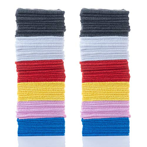 Simpli-Magic 79187 Microfiber Cleaning Cloths, Size: 12x12, 60 Pack, Large, Multicolor