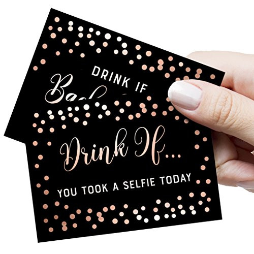 Drink If! Bachelorette Party Game, 26 Unique Cards, Bachelorette Party Ideas, Girls Night Out Activity, Bridal Party Game Drink If! Bachelorette Party Game, 26 Unique Cards, Bachelorette Party Ideas, Girls Night Out Activity, Bridal Party Game