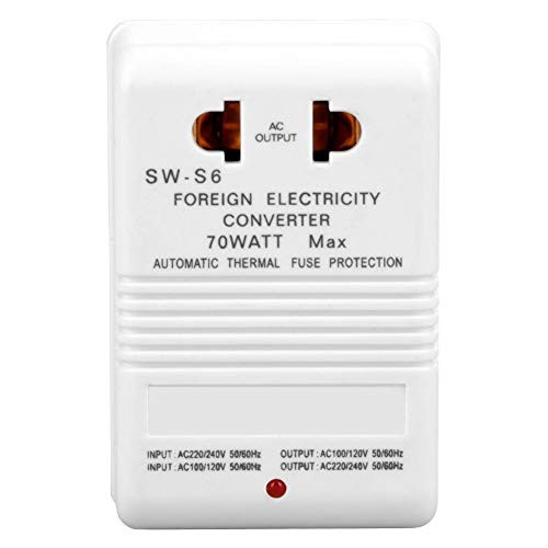 Travel Adapter - 70W 110V/120V to 220V/240V Step-Up&Down Voltage Converter Transformer (CN Standard Plug