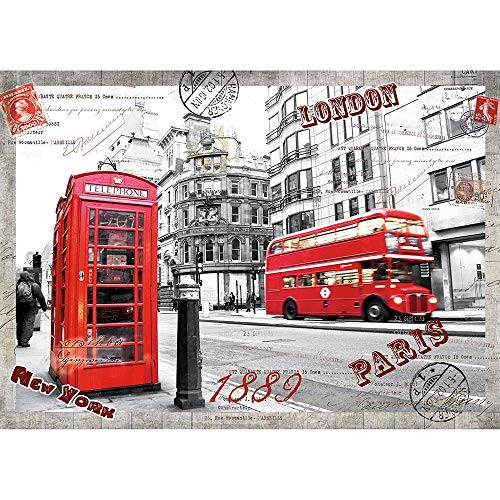 CQI Mini 1000 Pieces Jigsaw Puzzles for Adults - London Impress Jigsaw Puzzles 16.54 x 11.69 inches