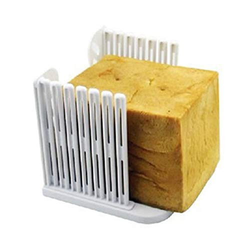 Ideal Foldable Bread Toast Slicer Bagel Slicer Plastic Loaf Sandwich Bread Slice Cutter Mold for Home