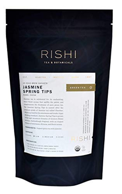 Rishi Tea - Jasmine Spring Tips Green Tea, 15 Cold Brew Sachets Rishi Tea - Jasmine Spring Tips Green Tea, 15 Cold Brew Sachets