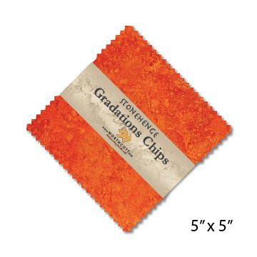Stonehenge Gradation Sunglow Charm Pack, 42 - 5" Quilt Squares by Northcott