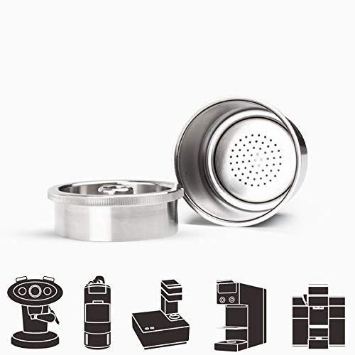 CAPSULONE Stainless Steel Reusable capsule pod fit for illy coffee maker X Y type refillable coffee filter