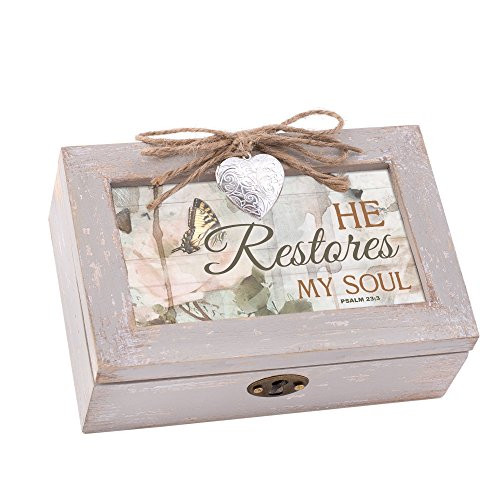 Cottage Garden Restores Soul Natural Taupe Wood Locket Petite Music Box Plays How Great Thou Art Cottage Garden Restores Soul Natural Taupe Wood Locket Petite Music Box Plays How Great Thou Art