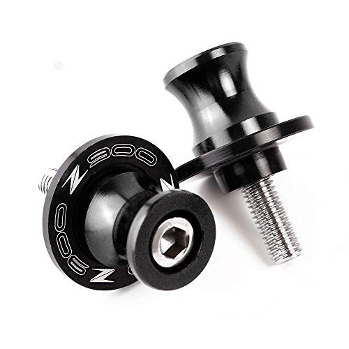2pcs 8MM M8 Motorcycle Swing arm Sliders Spools CNC Swing Arm Stand Screw for Kawasaki Z900 2017-2020 (black)