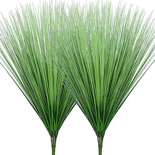 Artificial Wheat Grass Plants Fake Bushes Artificial Shrubs Greenery for House Plastic Outdoor UV Faux Garden Resistant Office Garden Indoor Decor (Pack of 2) Artificial Wheat Grass Plants Fake Bushes Artificial Shrubs Greenery for House Plastic Outdoor UV Faux Garden Resistant Office Garden Indoor Decor (Pack of 2)
