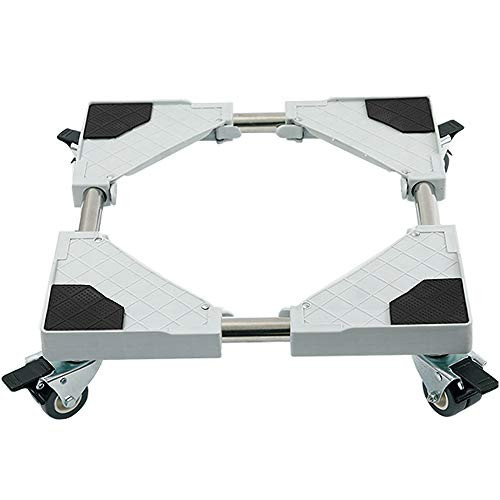 Multi-Functional Furniture Dolly Roller Base Adjustable Movable Base Refrigerator Stand for Washing Machine Refrigerator and Dryer (4 Wheel)