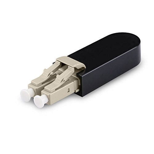 LC Fiber Optic Loopback Adapter - LC Multimode 50/125 Tester Adapter - Beige